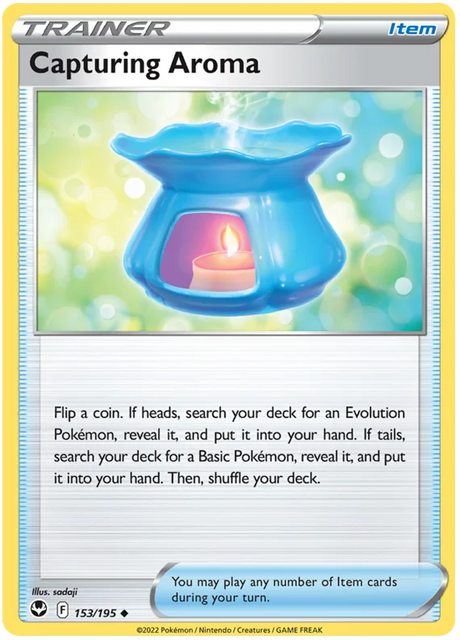 Capturing Aroma Silver Tempest Pokemon Single 153/195