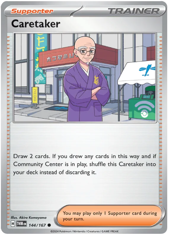Caretaker Twilight Masquerade Pokemon Single 144/167