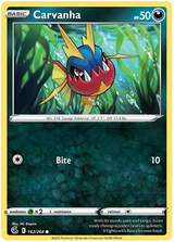Carvanha Fusion Strike Pokemon Card Singles 162/264