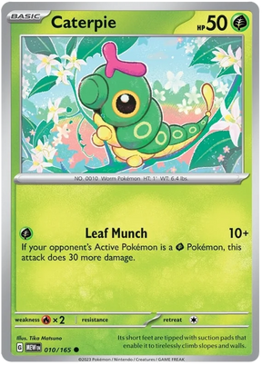 Caterpie 151 Single Pokemon Card