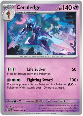 Ceruledge Paldea Evolved Single Pokemon Card