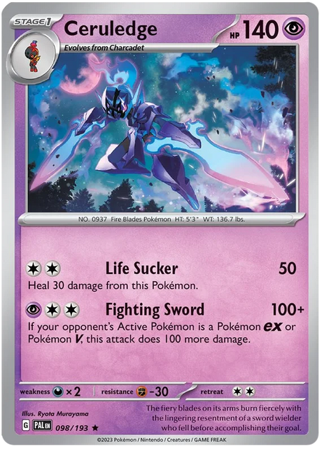 Ceruledge Paldea Evolved Single Pokemon Card