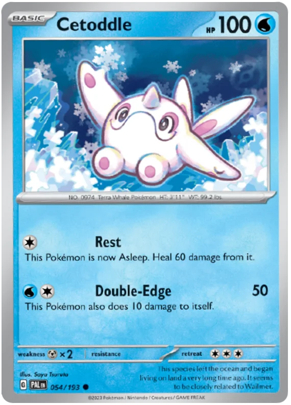 Cetoddle 054 Paldea Evolved Single Pokemon Card