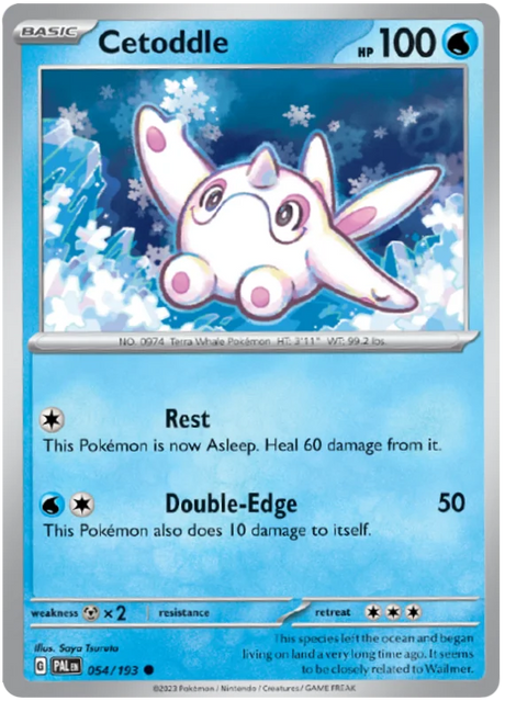 Cetoddle 054 Paldea Evolved Single Pokemon Card