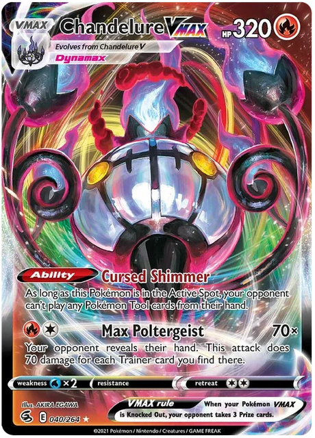 Chandelure VMAX Fusion Strike Pokemon Card Singles 040/264