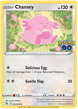 Chansey Pokemon GO Card Singles 051/078