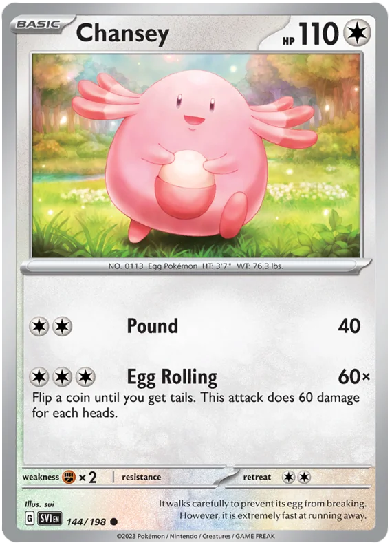 Chansey Scarlet & Violet Base Set Pokemon Card Single