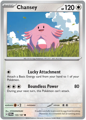 Chansey Twilight Masquerade Pokemon Single 133/167