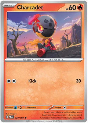 Charcadet 038 Paldea Evolved Single Pokemon Card