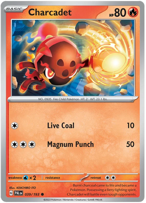 Charcadet 039 Paldea Evolved Single Pokemon Card
