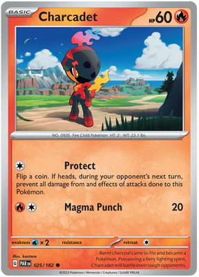 Charcadet 025 Paradox Rift Single Pokemon Card 025/182