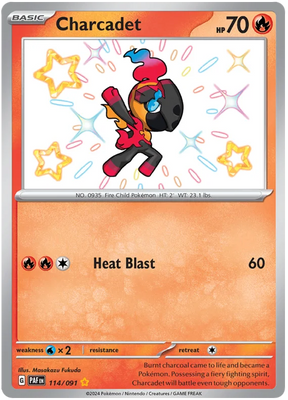 Charcadet Paldean Fates Pokemon Card Single 114/091