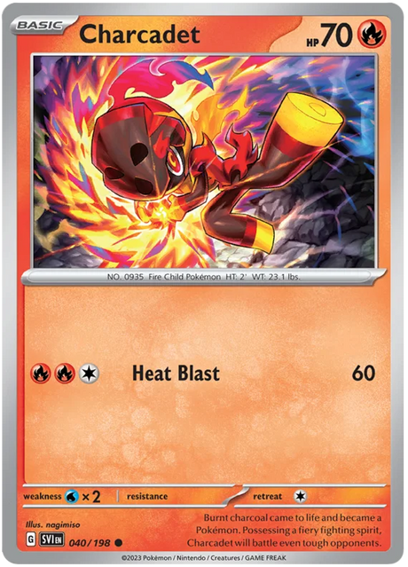 Charcadet 040 Scarlet & Violet Base Set Pokemon Card Single