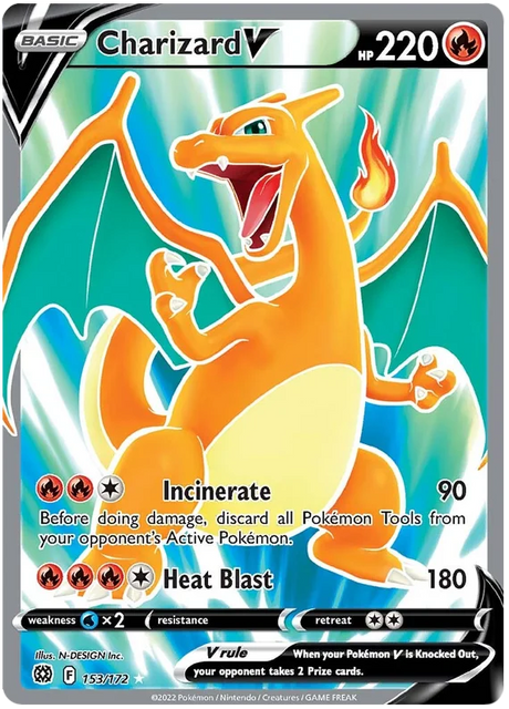 Charizard V Brilliant Stars Pokemon Card Singles 153/172