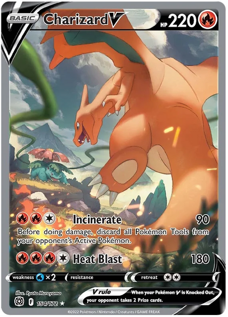 Charizard V Brilliant Stars Pokemon Card Singles 154/172