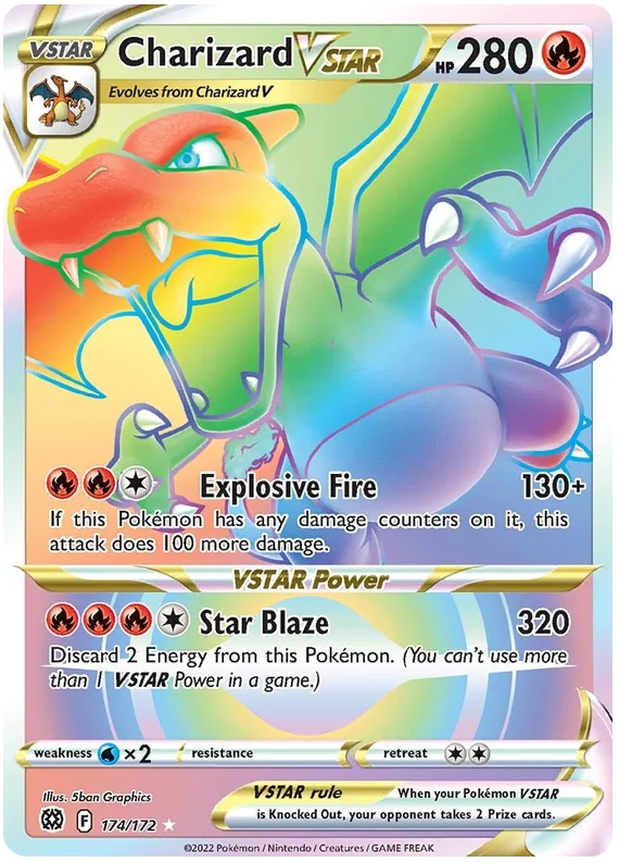 Charizard VSTAR Brilliant Stars Pokemon Card Singles 174/172