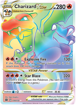 Charizard VSTAR Brilliant Stars Pokemon Card Singles 174/172