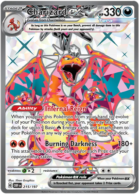 Charizard ex Full Art Obsidian Flames Single Pokemon Card