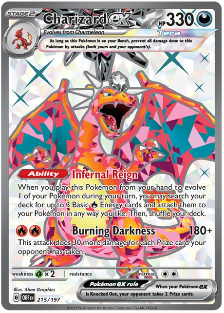 Charizard ex Full Art Obsidian Flames Single Pokemon Card