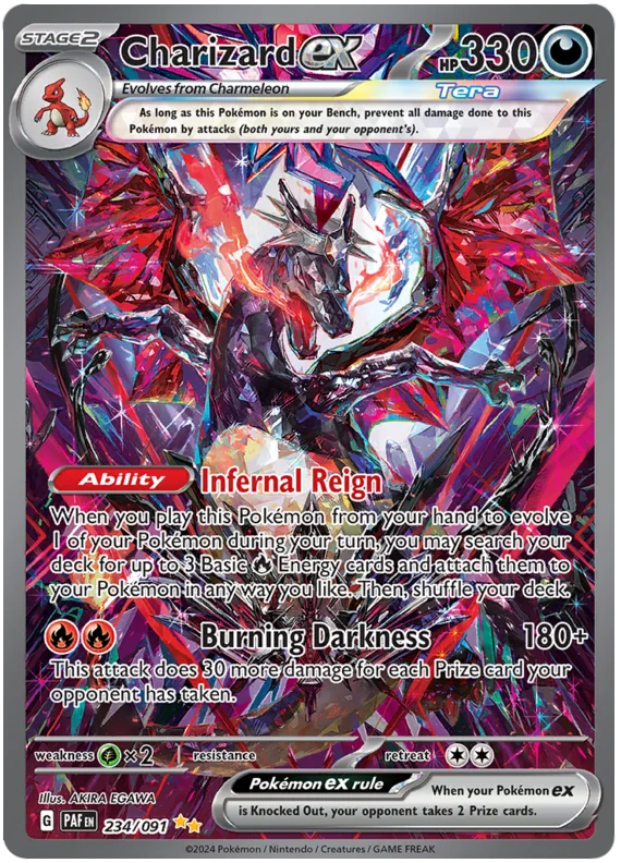 Charizard ex Paldean Fates Pokemon Card Single 234/091