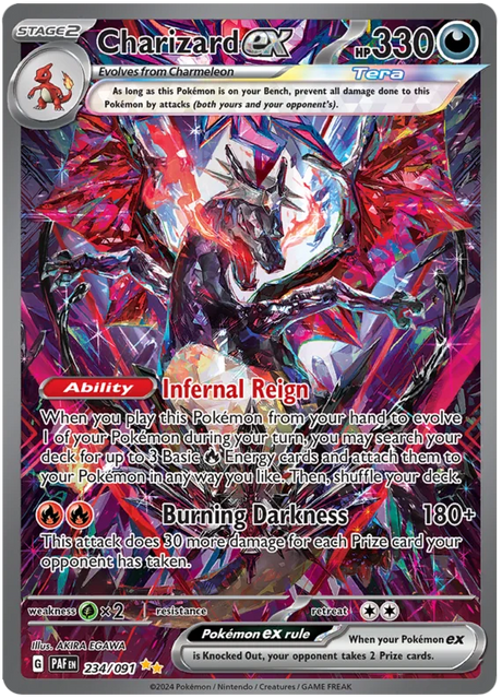 Charizard ex Paldean Fates Pokemon Card Single 234/091
