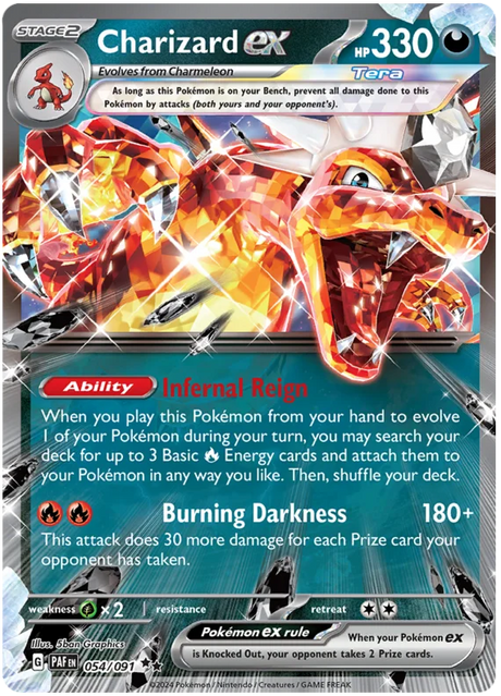Charizard ex Paldean Fates Pokemon Card Single 054/091