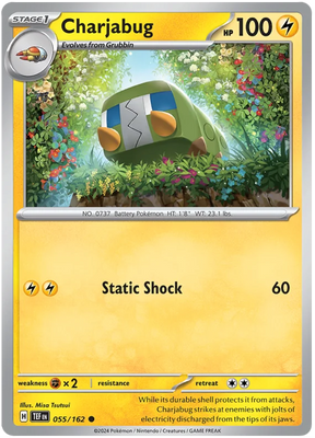 Charjabug Temporal Forces Pokemon Single 055/162