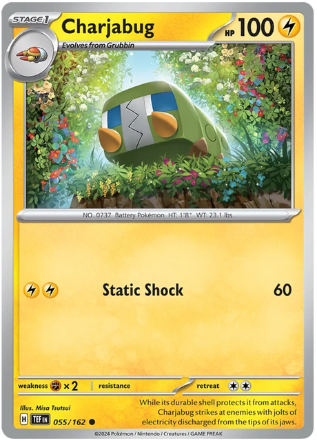 Charjabug Temporal Forces Pokemon Single 055/162