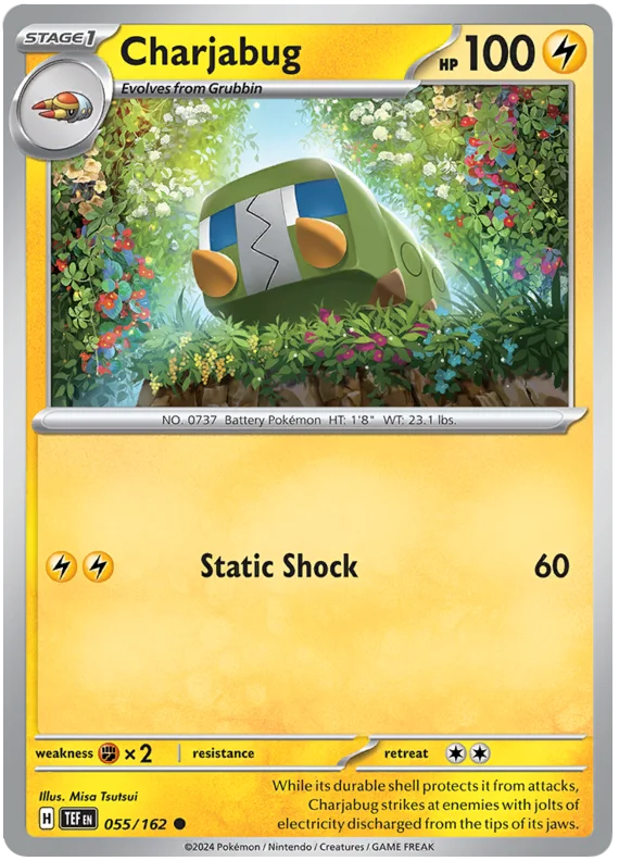 Charjabug Temporal Forces Pokemon Single 055/162