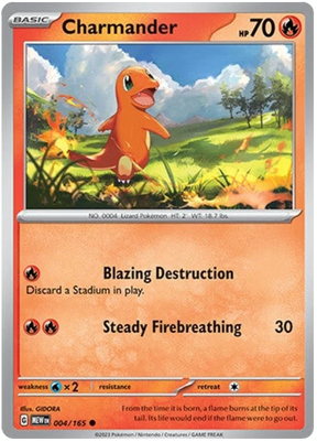 Charmander 151 Single Pokemon Card