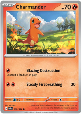 Charmander Paldean Fates Pokemon Card Single 007/091