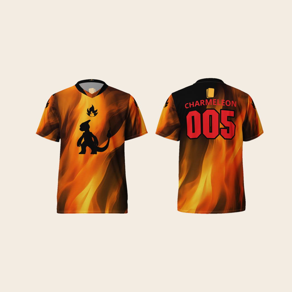 Pokemon Charmeleon 005 Theme Printed Jersey Front and Back