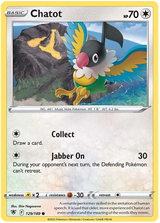 Chatot Astral Radiance Pokemon Card Singles 129/189