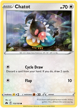 Chatot Crown Zenith Pokemon Card Single