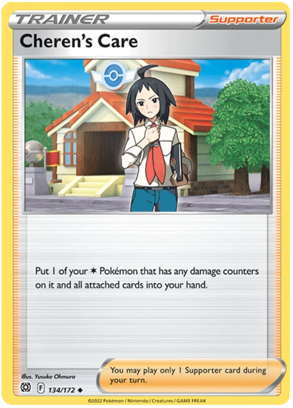 Cheren's Care Brilliant Stars Pokemon Card Singles 134/172