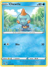 Chewtle Fusion Strike Pokemon Card Singles 080/264