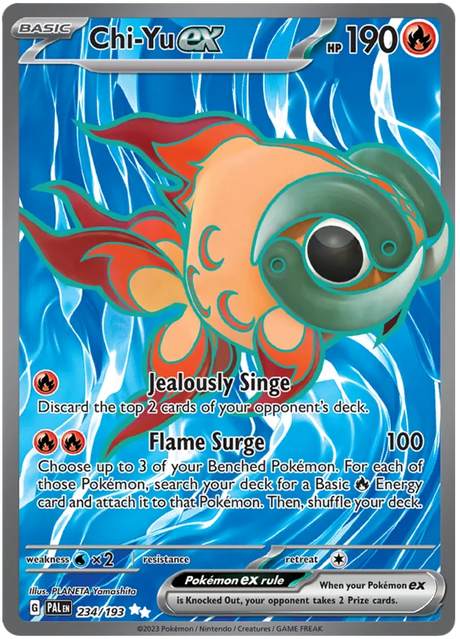 Chi-Yu ex Full Art Paldea Evolved Single Pokemon Card