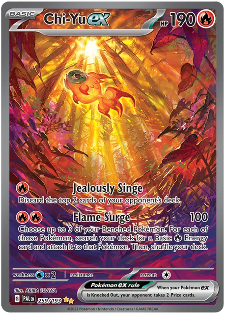 Chi-Yu ex Special Illustration Rare Paldea Evolved Single Pokemon Card