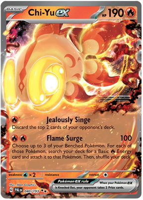 Chi-Yu ex Paldea Evolved Single Pokemon Card