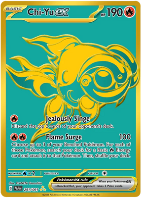 Chi-Yu ex Paldean Fates Pokemon Card Single 241/091