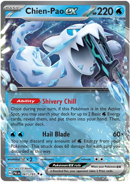 Chien-Pao ex Paldea Evolved Single Pokemon Card