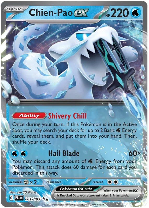 Chien-Pao ex Paldea Evolved Single Pokemon Card