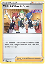 Chili & Cilan & Cress Fusion Strike Pokemon Card Singles 227/264