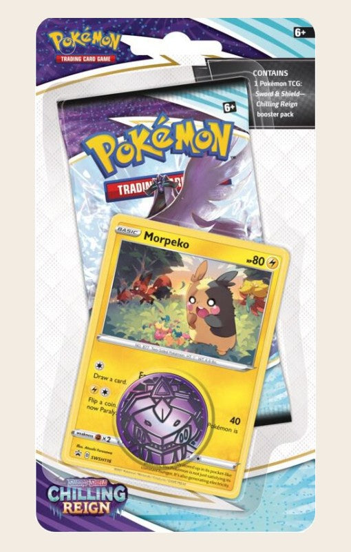 Pokemon Sword & Sheild Chilling Reign Checklane Blister Morpeko
