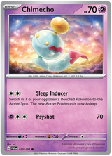 Chimecho Paldean Fates Pokemon Card Single 030/091