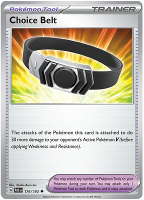 Choice Belt Paldea Evolved Single Pokemon Card