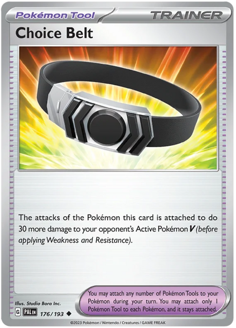 Choice Belt Paldea Evolved Single Pokemon Card