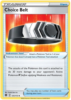 Choice Belt Brilliant Stars Pokemon Card Singles 135/172