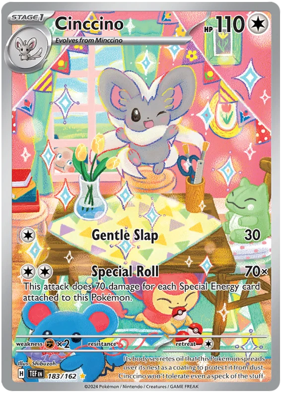 Cinccino` Temporal Forces Pokemon Single 183/162