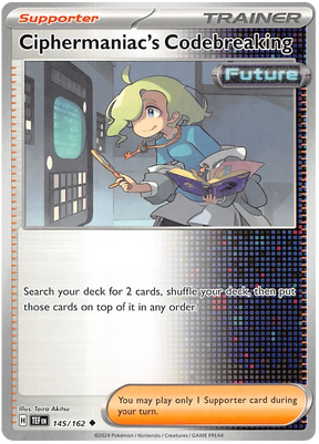 Ciphermaniac's Codebreaking Temporal Forces Pokemon Single 145/162